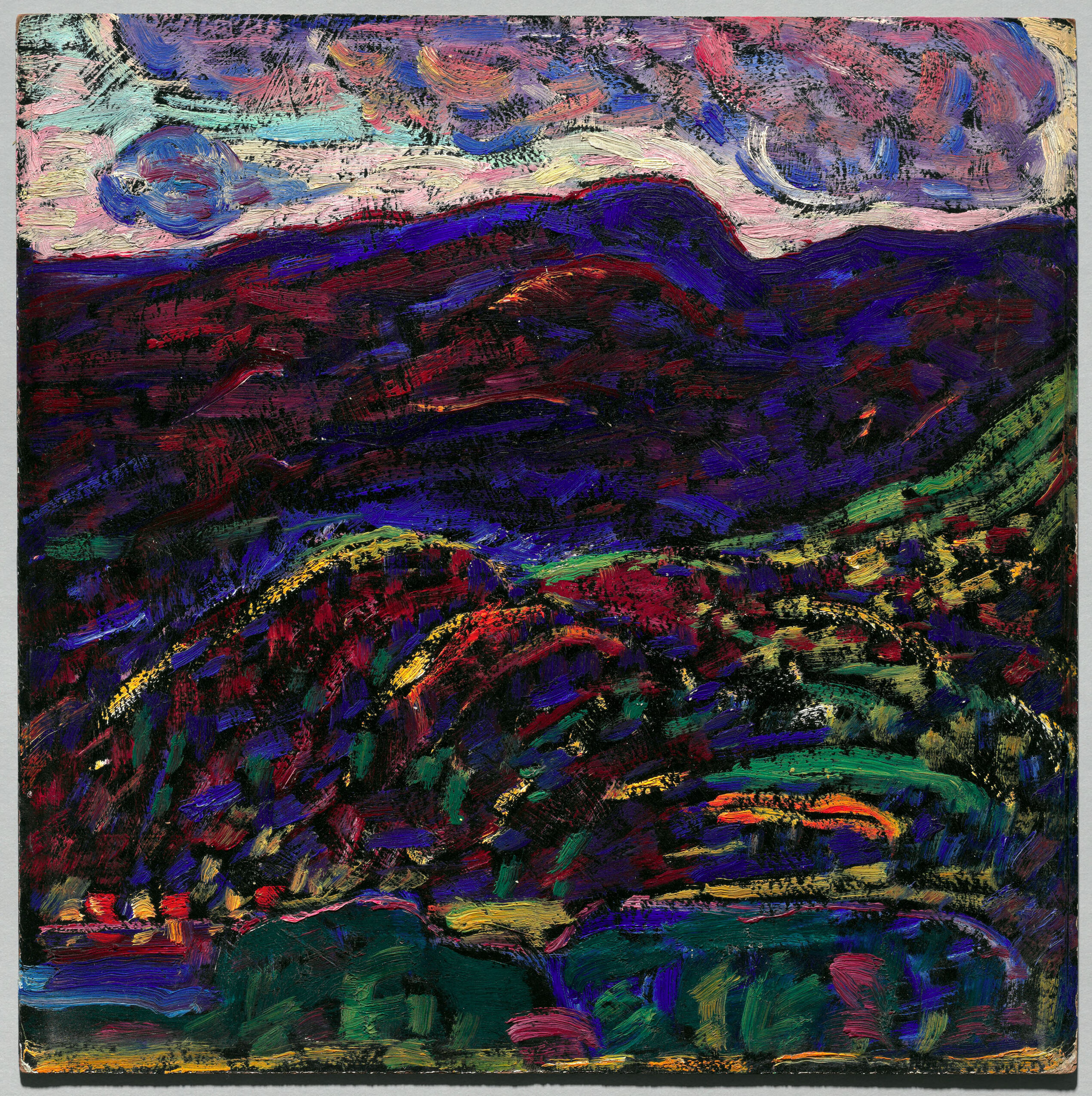 Kezar Lake, Autumn Evening, by Marsden Hartley, public domain