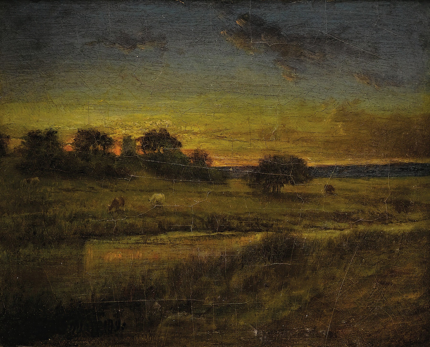Pasture at Dawn, by George Inness, public domain