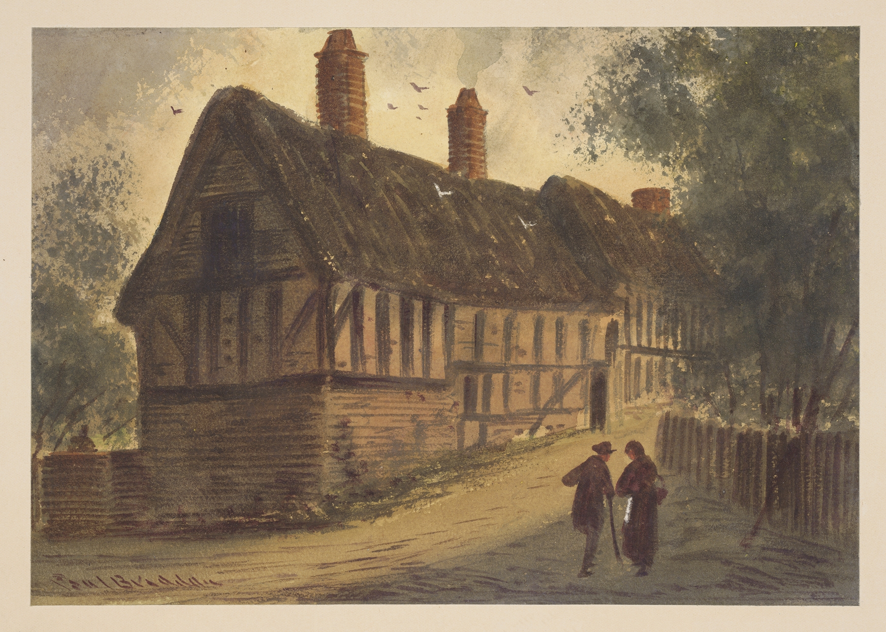 Haunts of Shakespeare Pl.11, by Paul Braddon, public domain