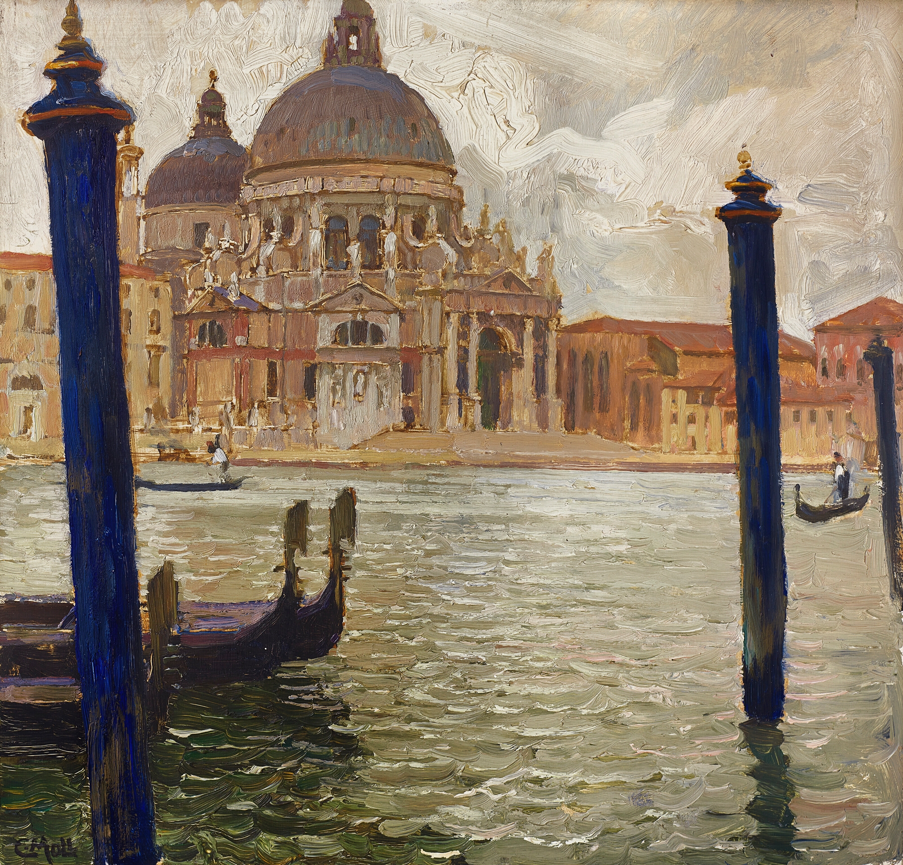Santa Maria Della Salute Viewed from Across the Grand Canal, by Carl Moll, public domain
