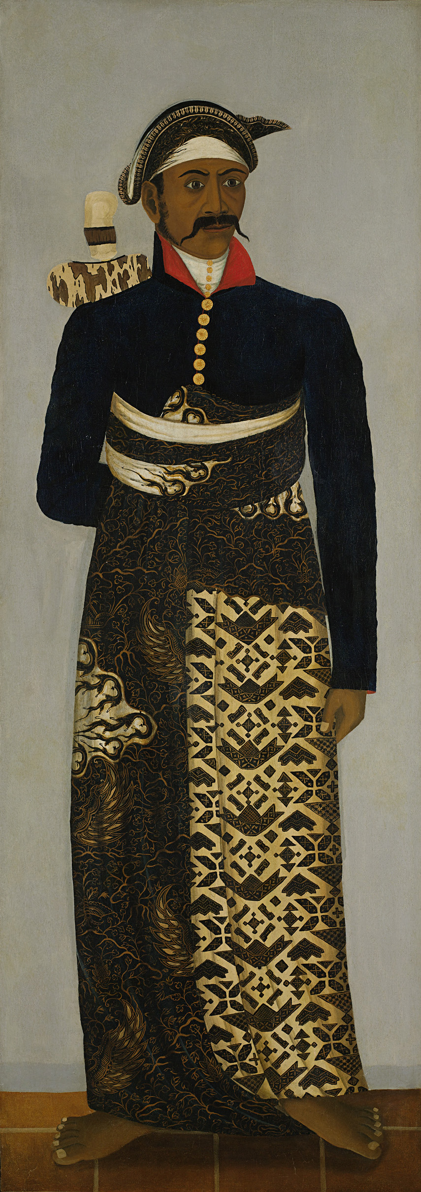 Javanese Court Officials, by Unknown Artist, public domain