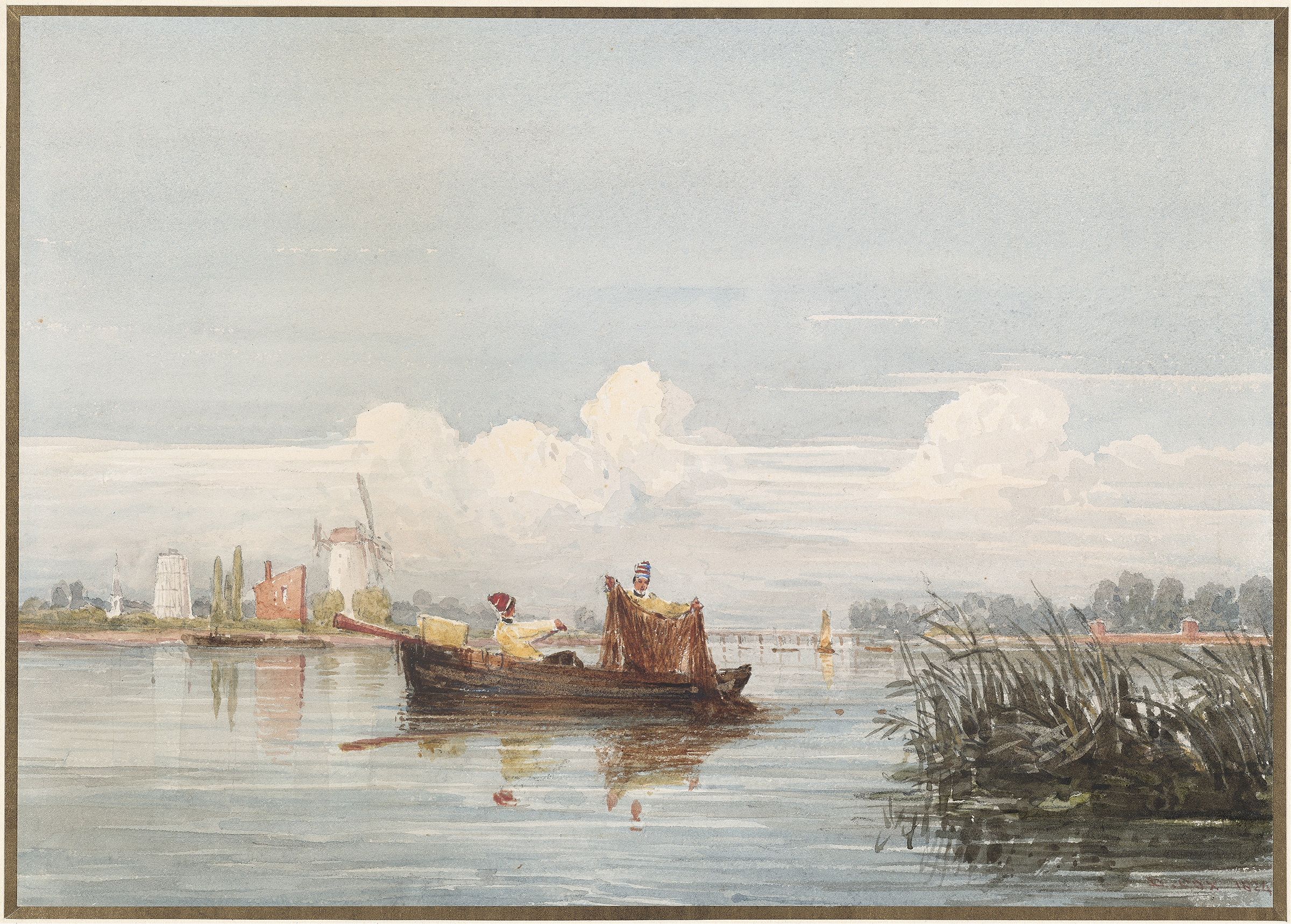 The Thames at Battersea, by David Cox, public domain
