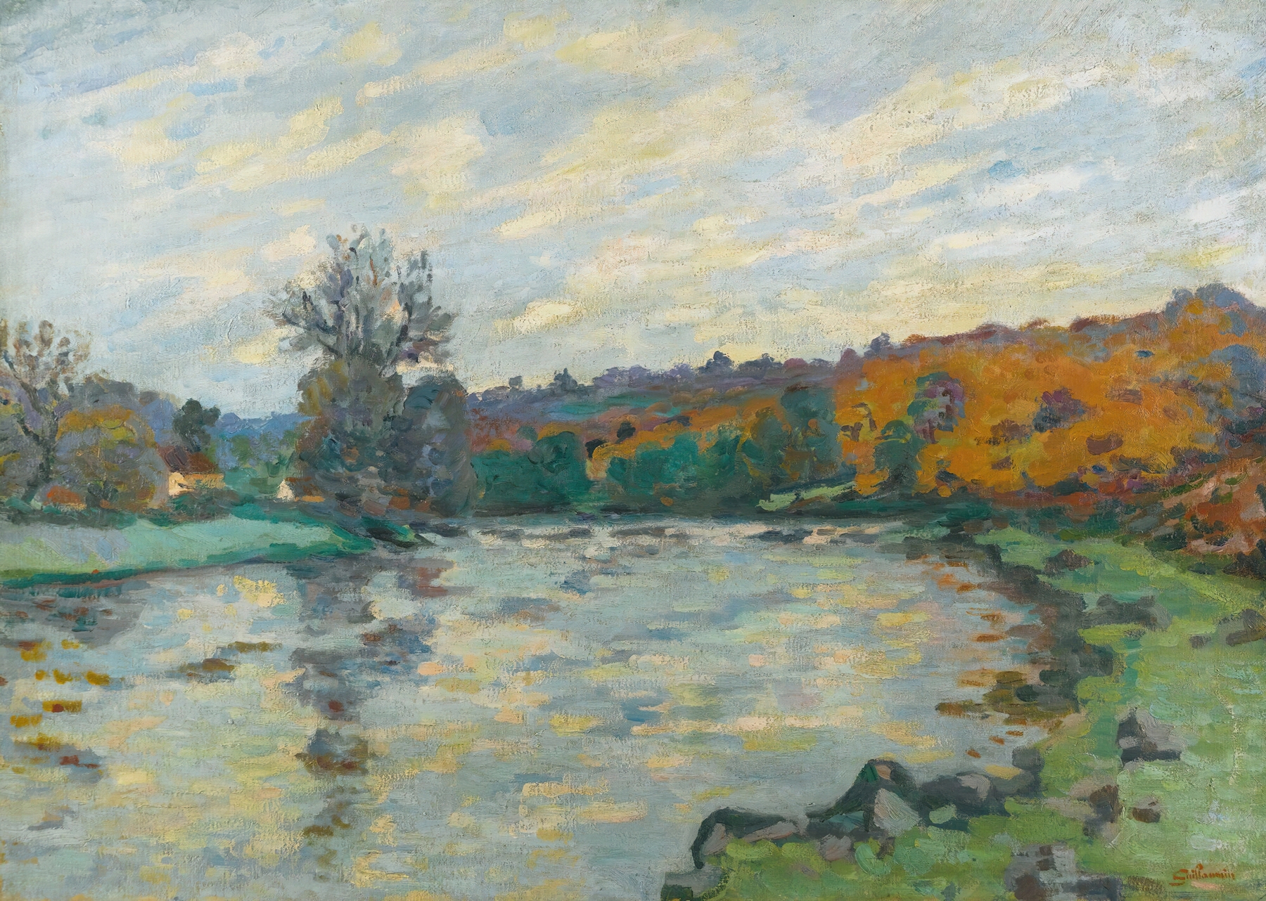 Barrage De Genetin, Crozant, by Armand Guillaumin, public domain
