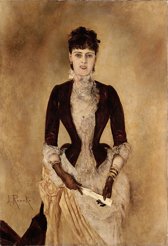 Portrait of Isabella Reisser by Anton Romako showcases a woman in a detailed and realistic manner.