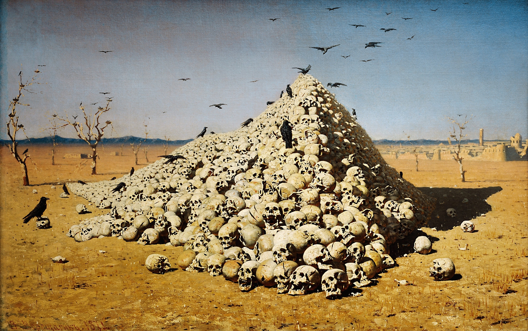 The Apotheosis of War, by Vasily Vereshchagin, public domain