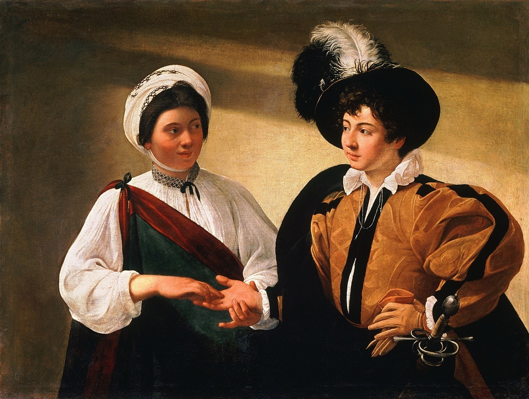 Caravaggio's 'The Fortune Teller' captures a moment of intrigue and deception.