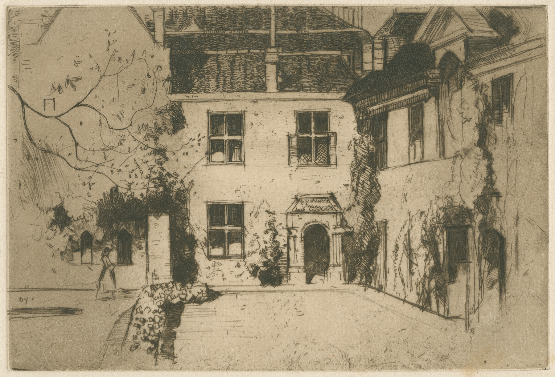 The Deanery, Winchester, by David Young Cameron, public domain