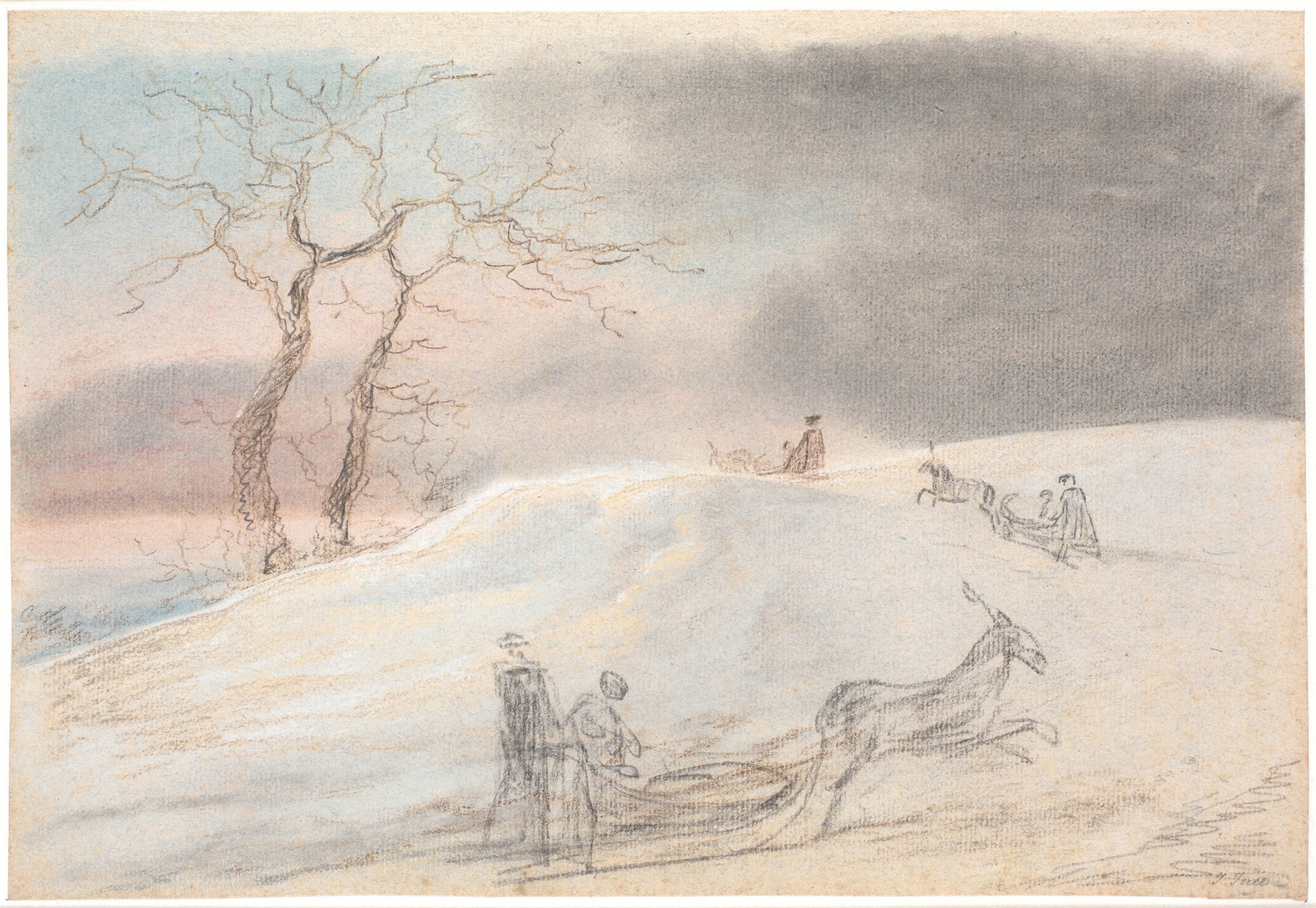 Kanefart i Rimfrost, by Jens Juel, public domain
