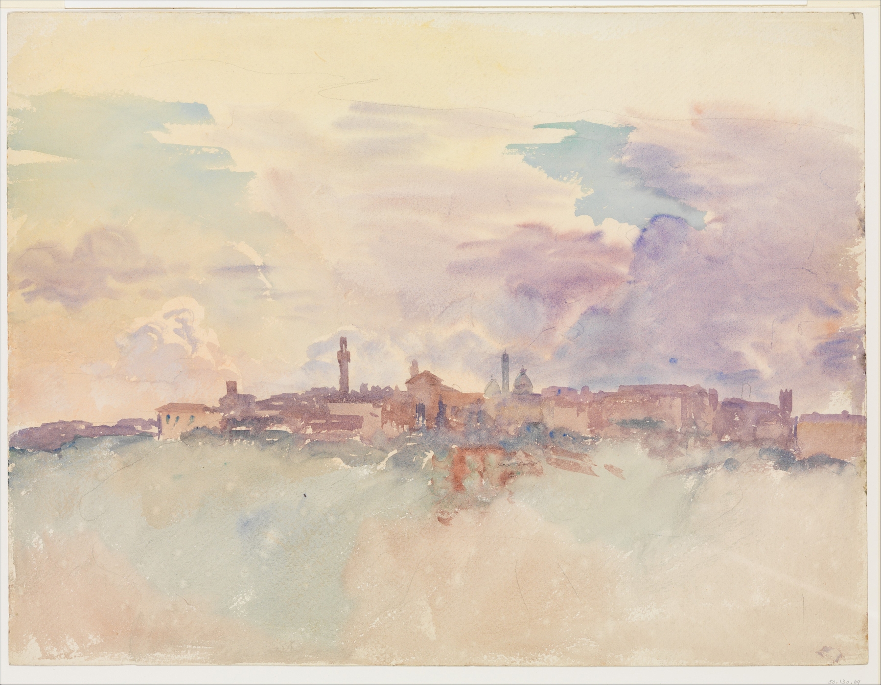Siena by John Singer Sargent, oil on canvas, showcasing vibrant earth tones and flowing fabrics.