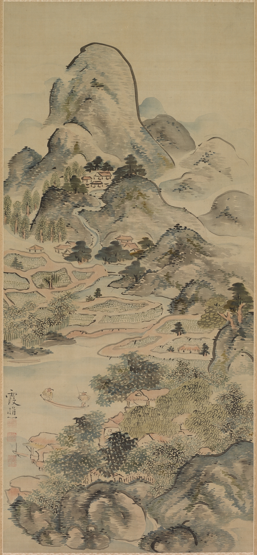 Fishing in Springtime, by Ike Taiga, public domain