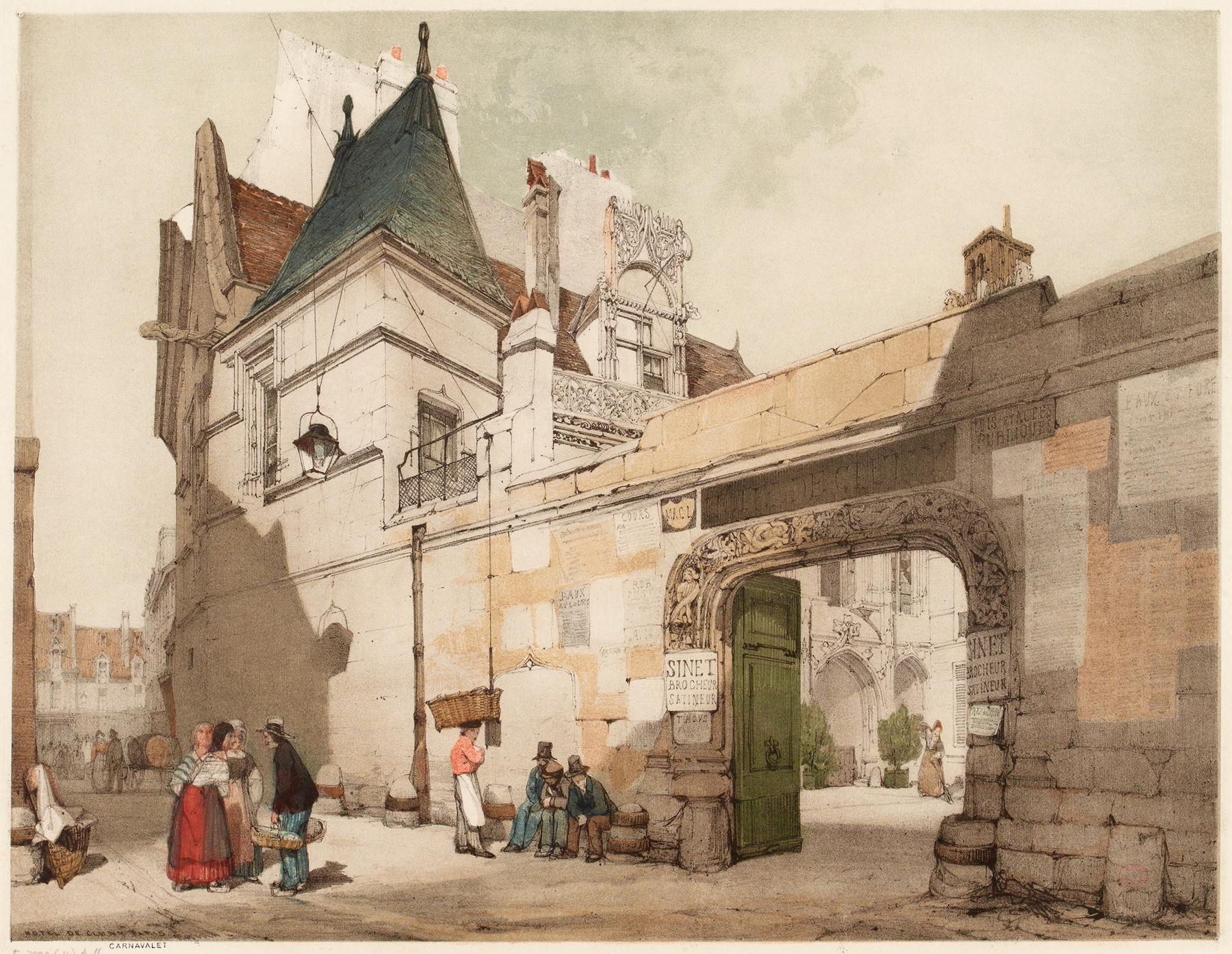 Hôtel de Cluny, Paris, by Thomas Shotter Boys, public domain