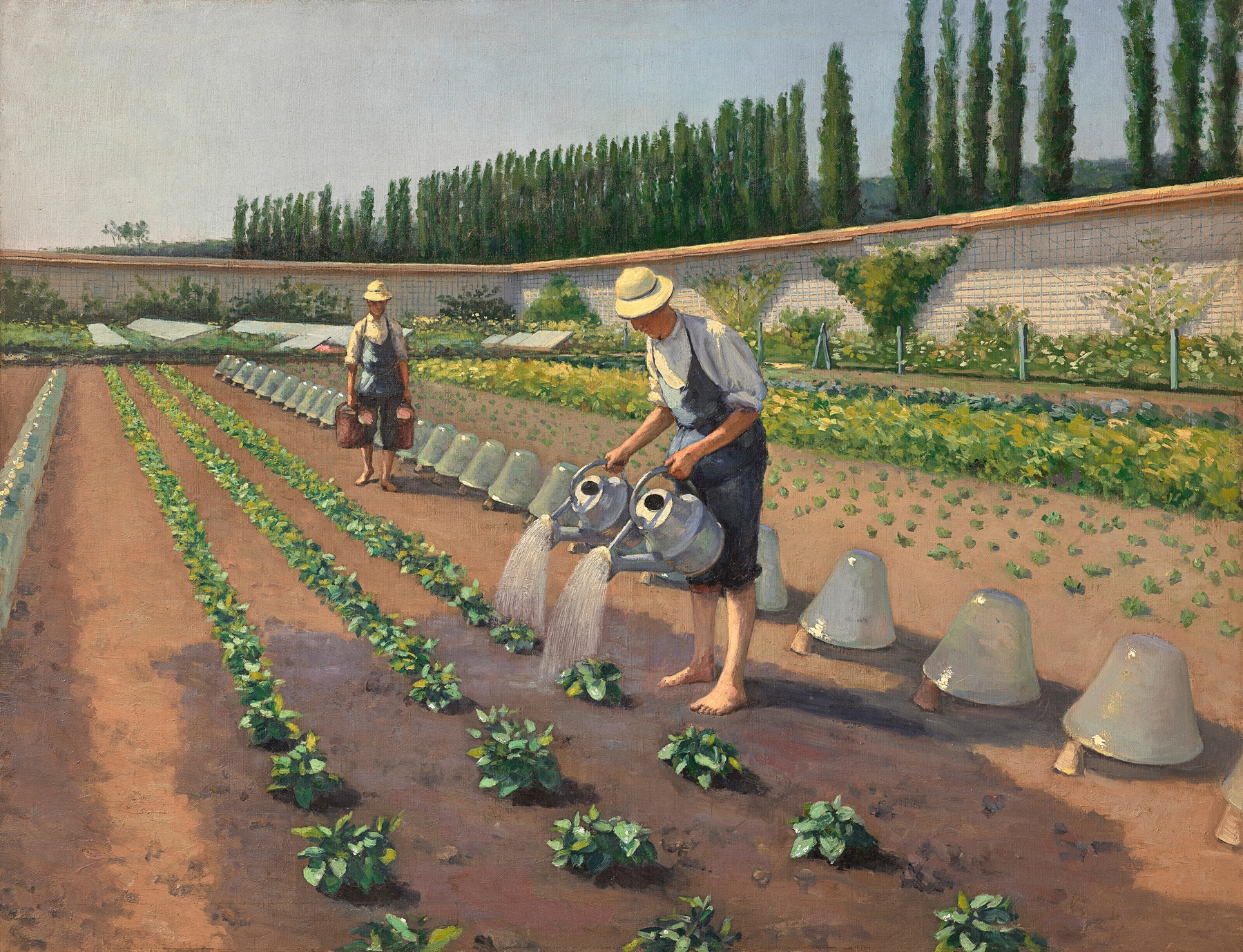 Les Jardiniers, by Gustave Caillebotte, public domain