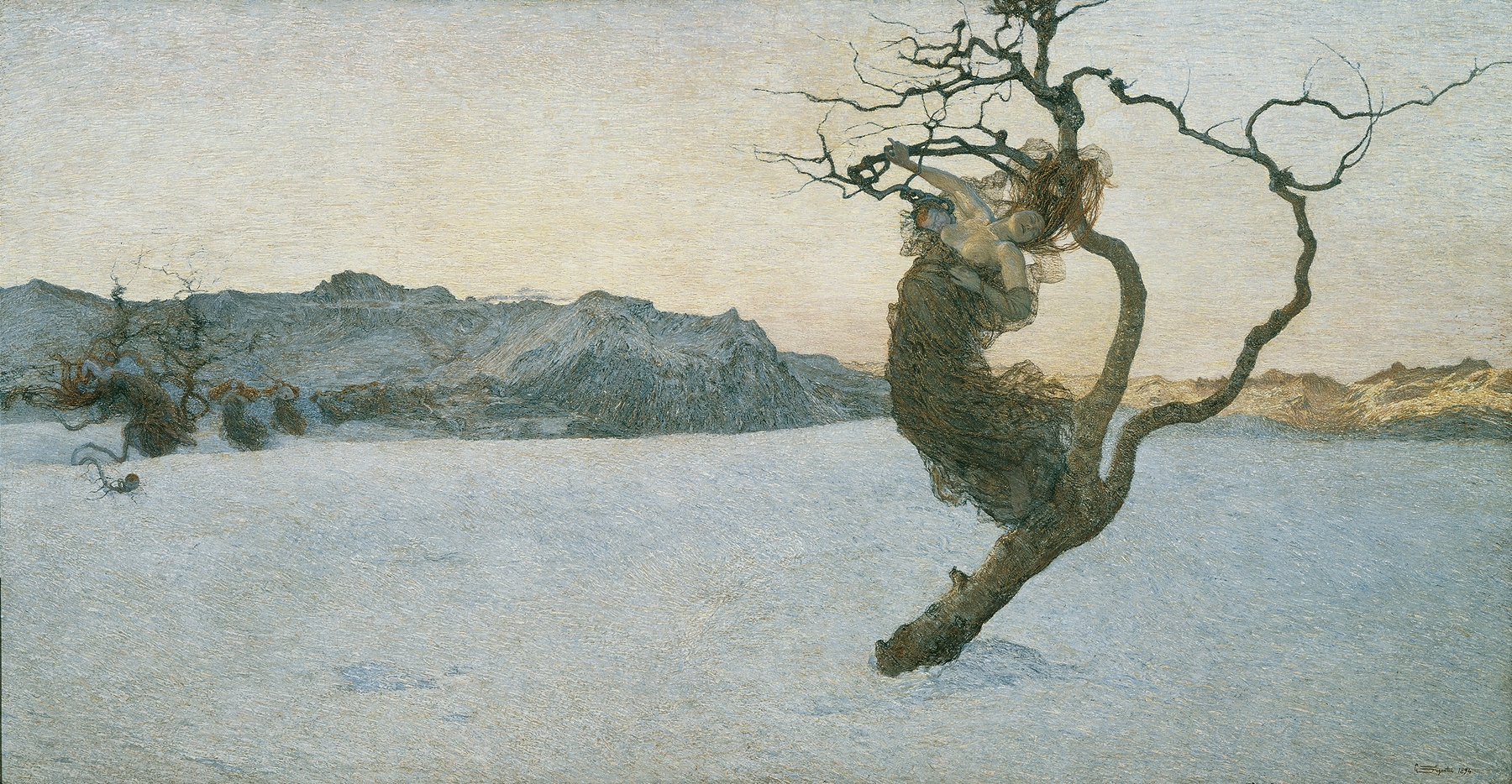 Die bösen Mütter, by Giovanni Segantini, public domain