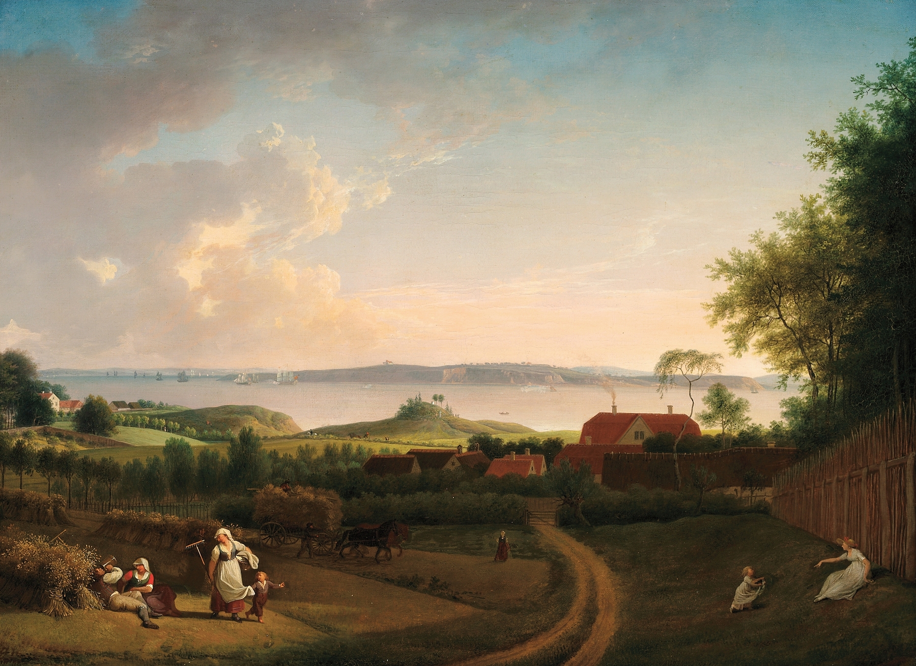 Landscape by the Sound, by Jens Juel, public domain