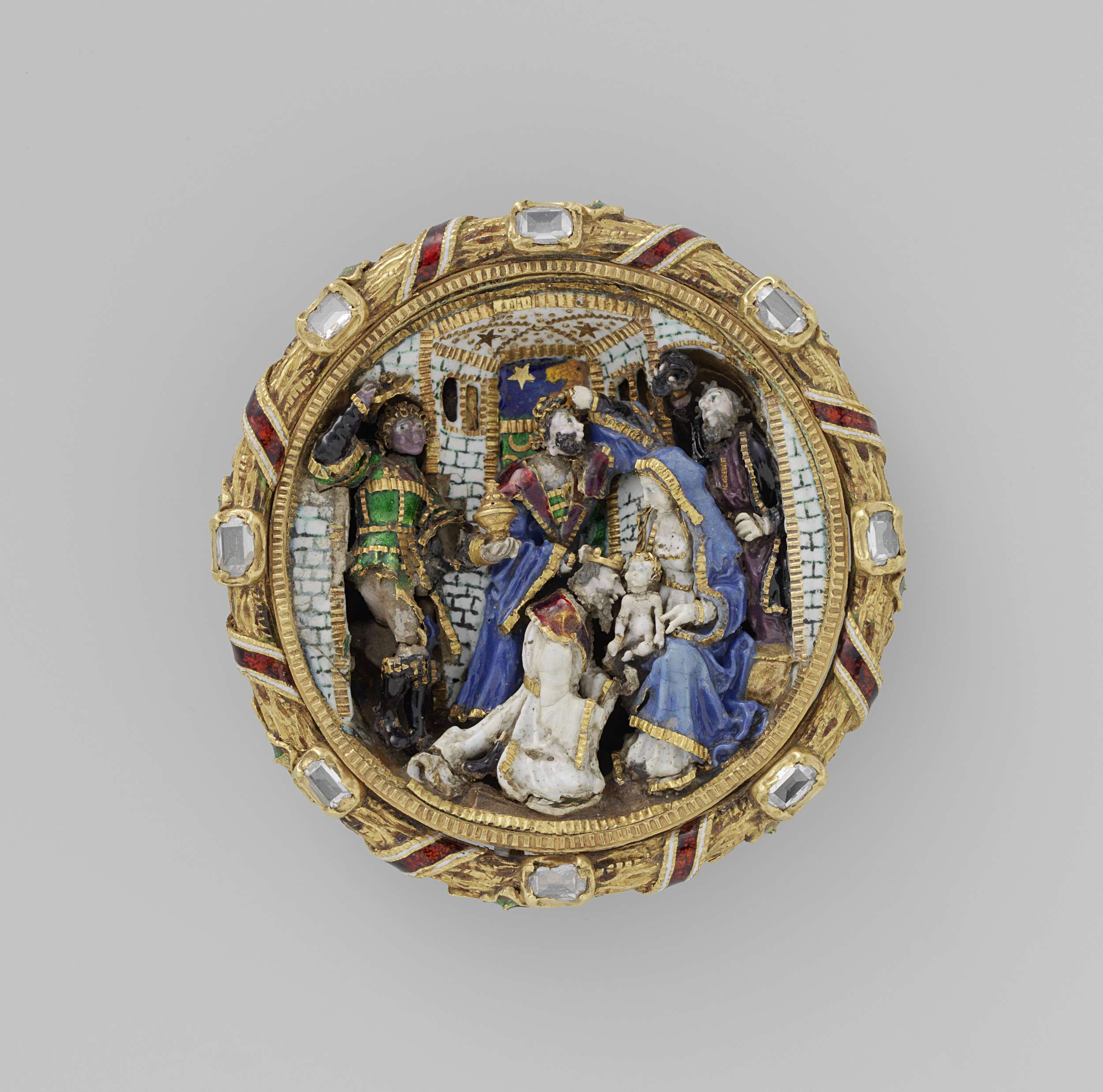 Medallion with the Adoration of the Magi, metal, Unknown Artist