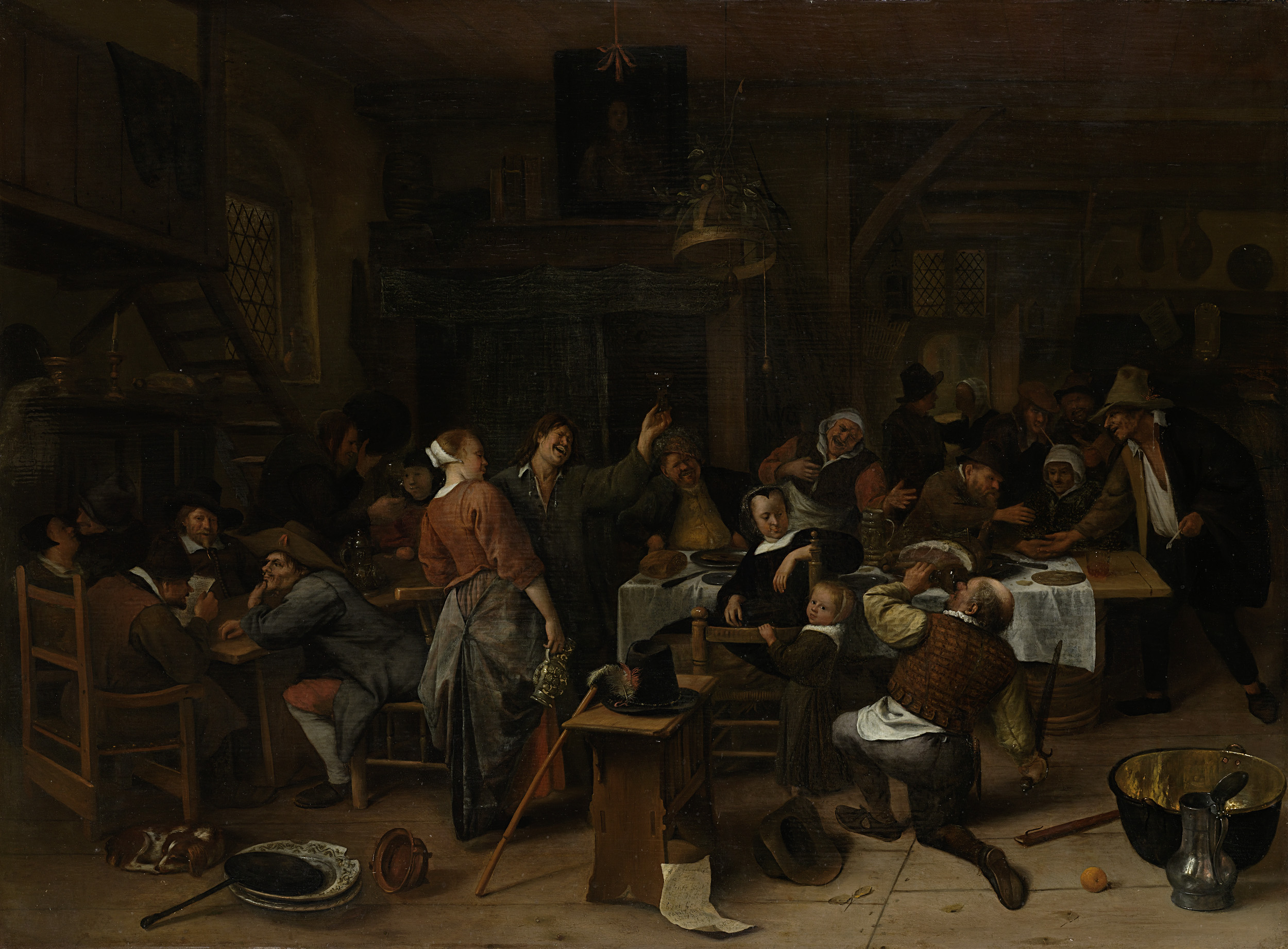 Prince’s Day, by Jan Havicksz. Steen, public domain
