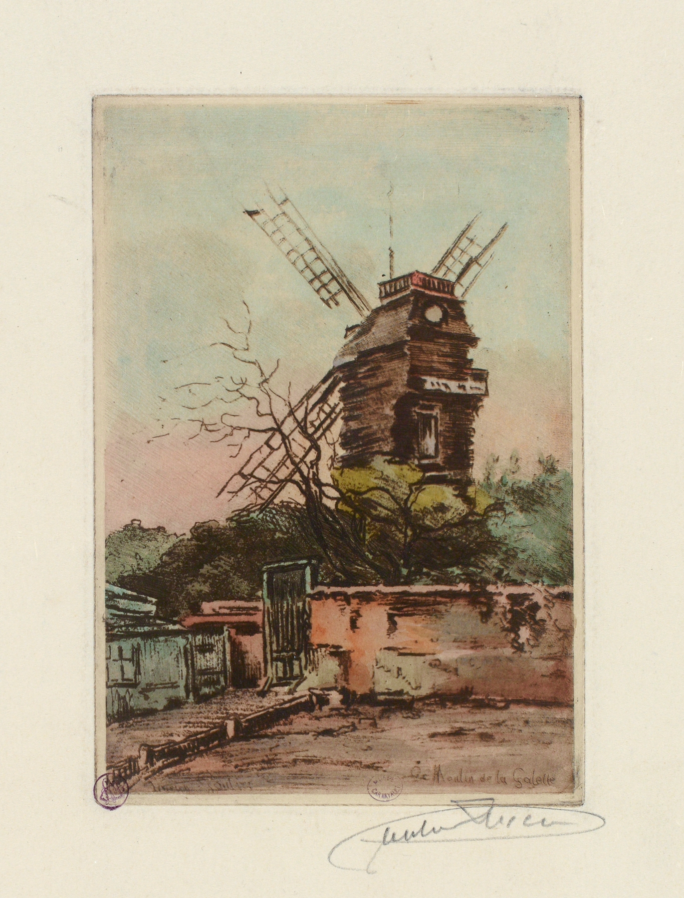 Le moulin de la galette, by Lucien Marcelin Gautier, public domain
