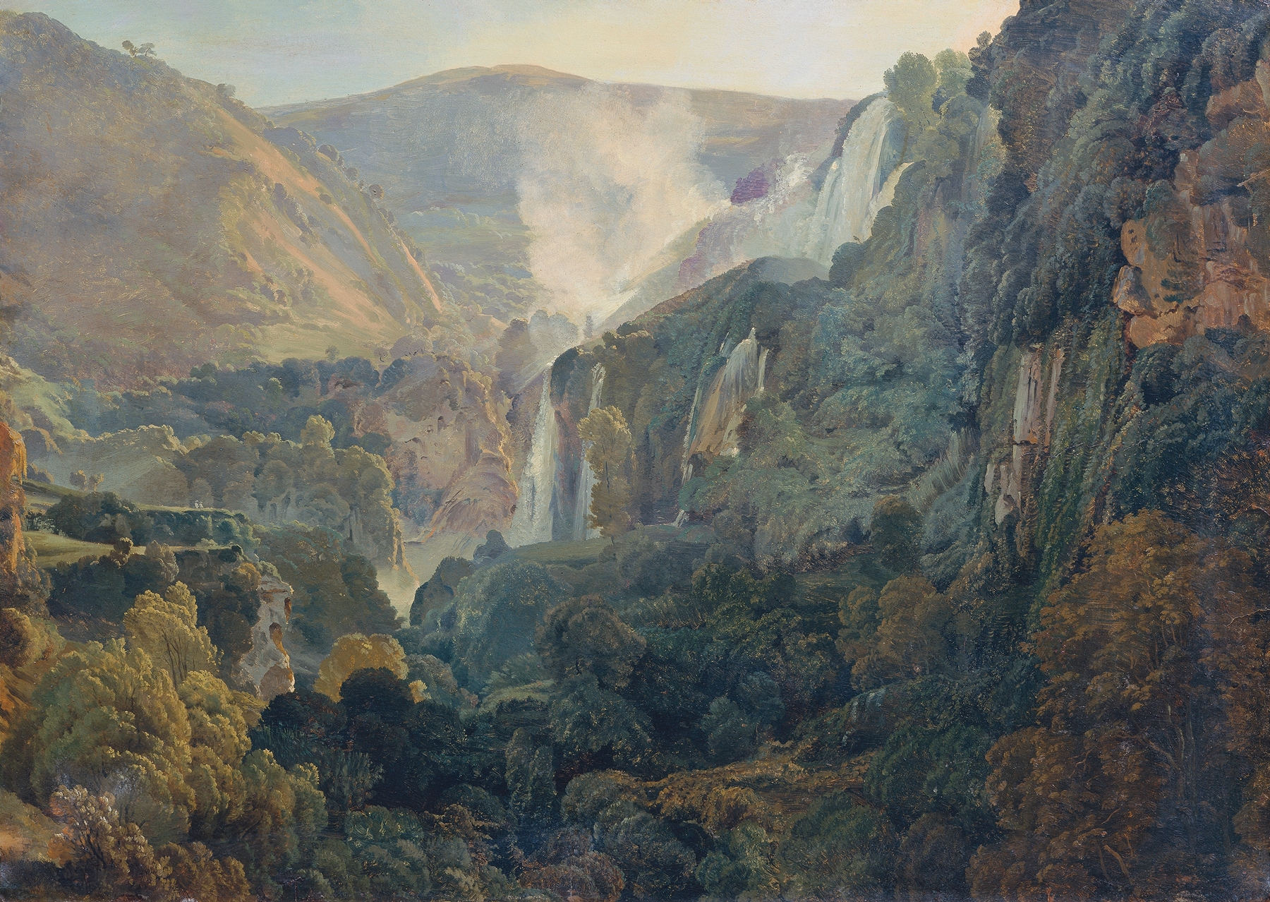 Die Wasserfälle von Terni, by Friedrich von Nerly, public domain