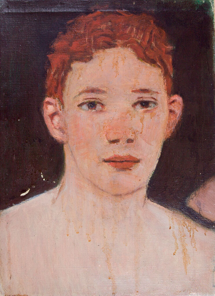 Portrait of a young man by Denman Waldo Ross, oil on canvas