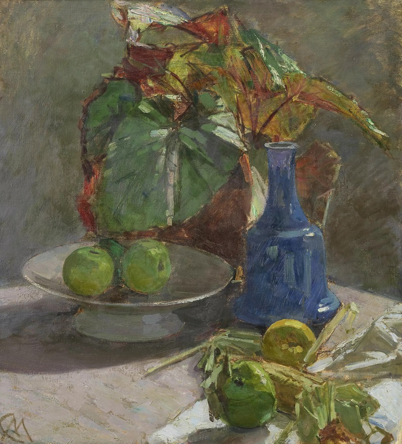 Stillleben by Carl Moll features vibrant colors and a rich composition.