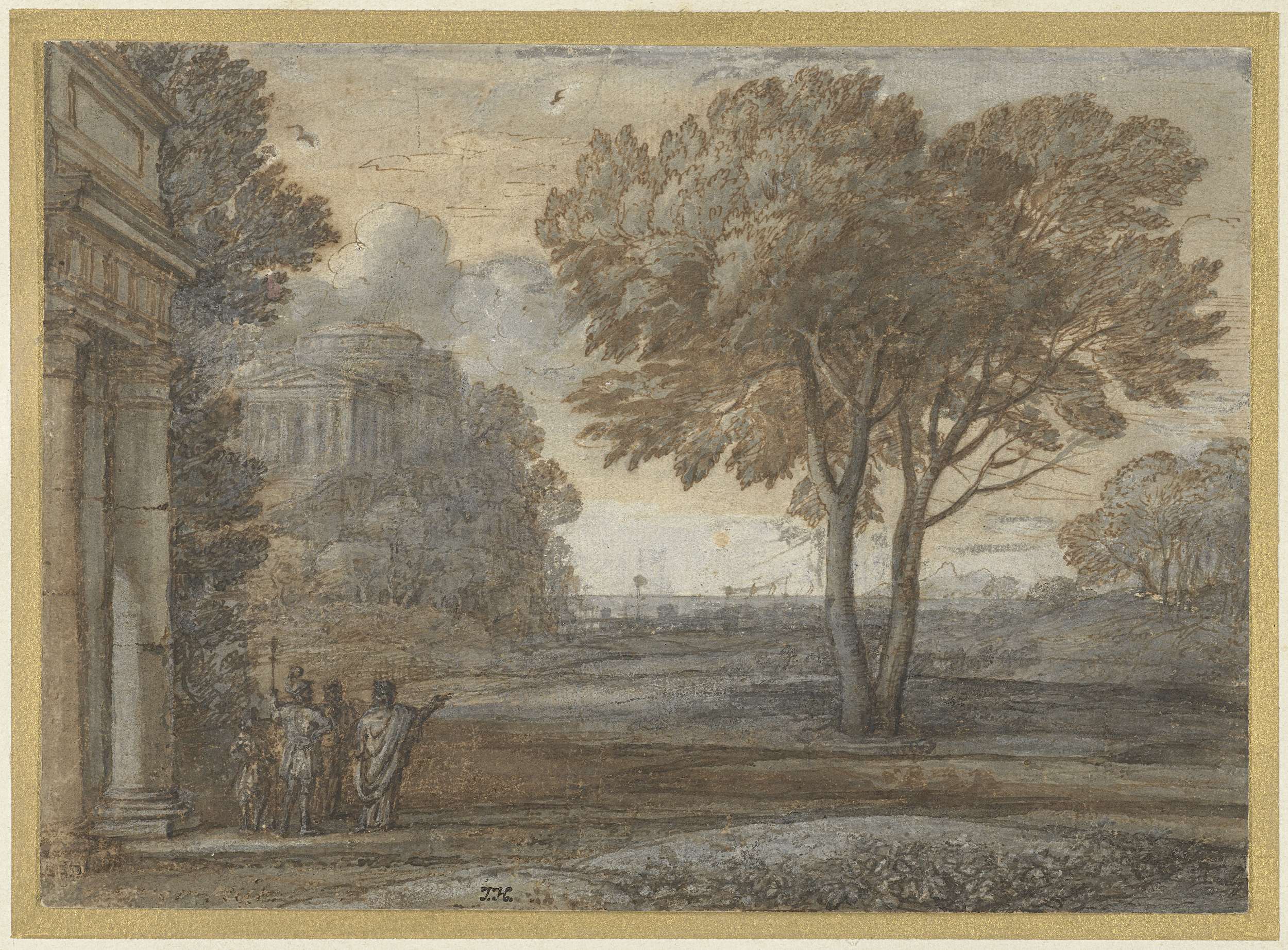 Aeneas op Delos, by Claude Lorrain, public domain