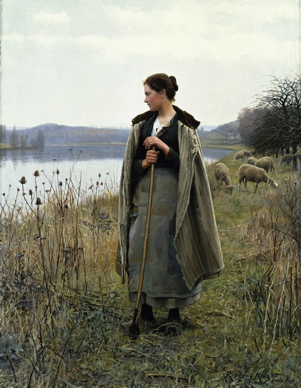 The Shepherdess Of Rolleboise by Daniel Ridgway Knight