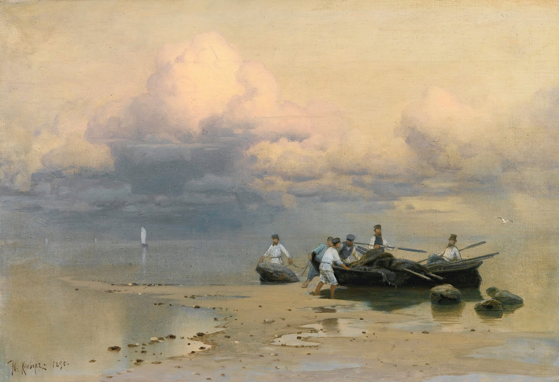 The Fishermen’S Return, by Julius Sergius Klever, public domain