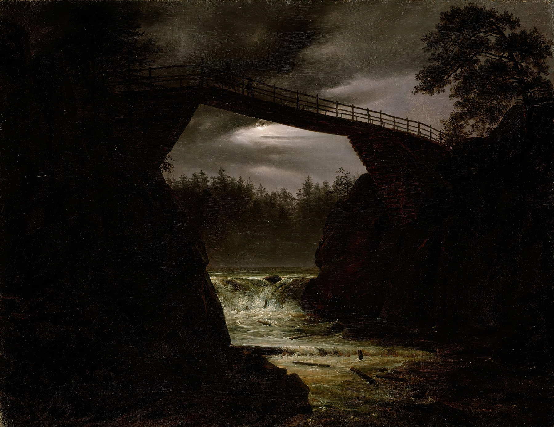 The Bridge of Hauge outside Arendal, oil on canvas by Thomas Fearnley