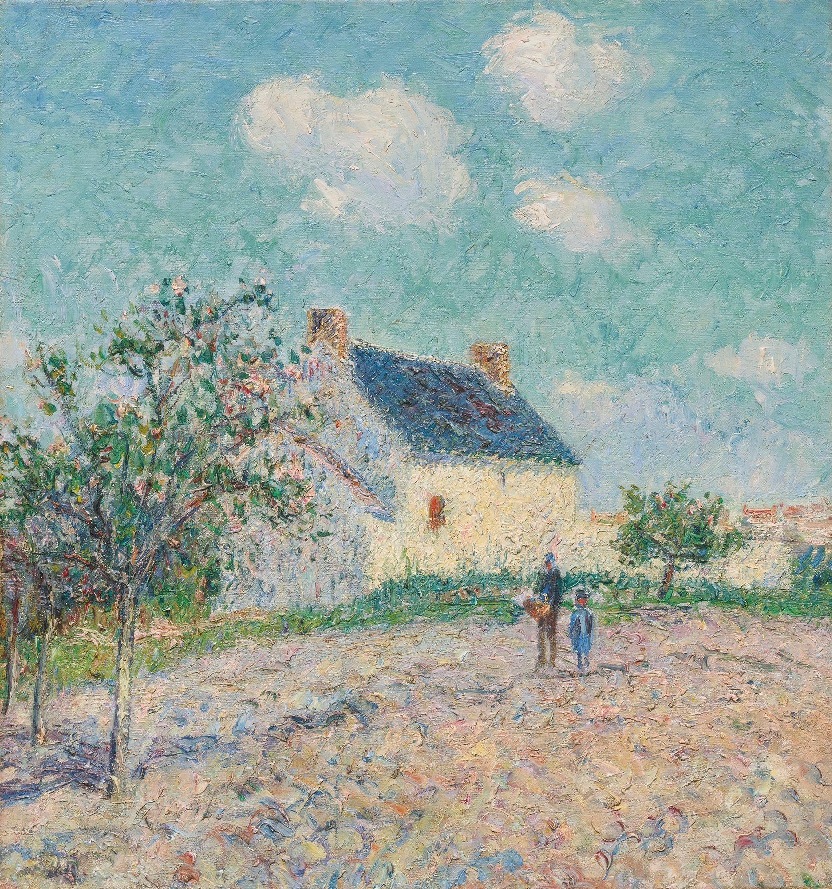Pommiers En Fleur, by Gustave Loiseau, public domain
