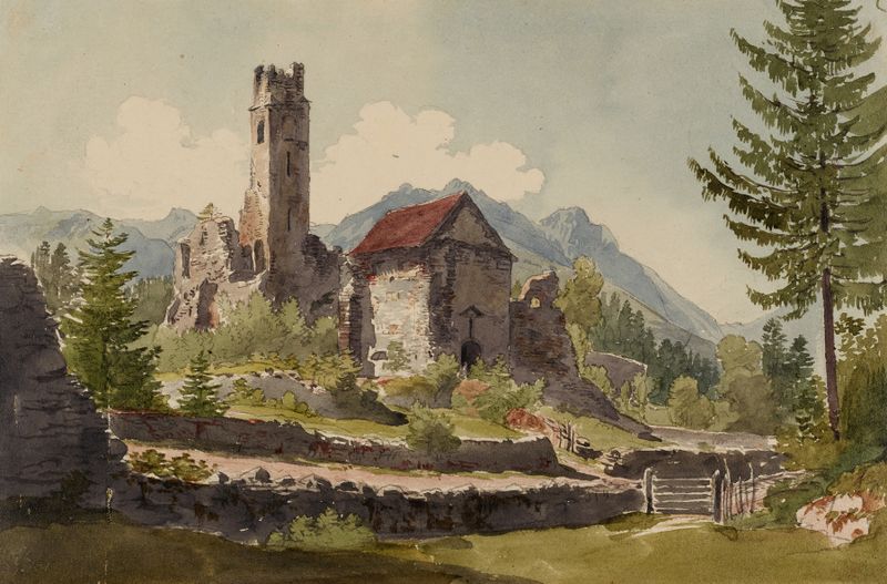 Ruins of a monastery by Johann Jakob Meyer