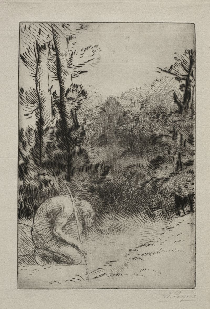 El Hijo Pródigo de Alphonse Legros, óleo sobre lienzo que representa a un hijo que regresa.