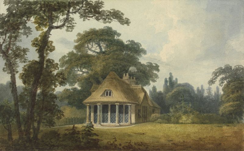 Uma Casa de Verão com Janelas de Lattice de Comprimento Total de Humphry Repton, meio desconhecido
