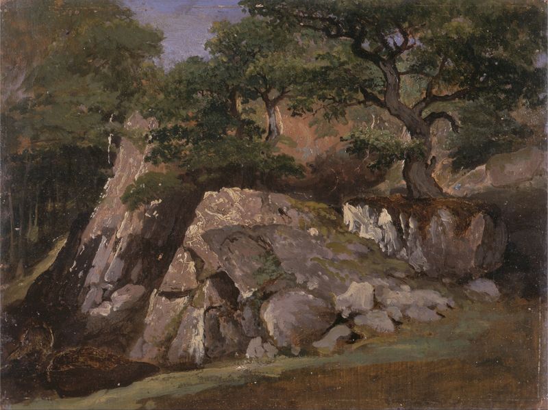 Landscape of the Valley of Rocks near Mittlach by James Arthur O'Connor, oil painting