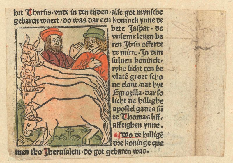 Twee mannen met vijf koeien, Renascimento do Norte, Unknown Artist