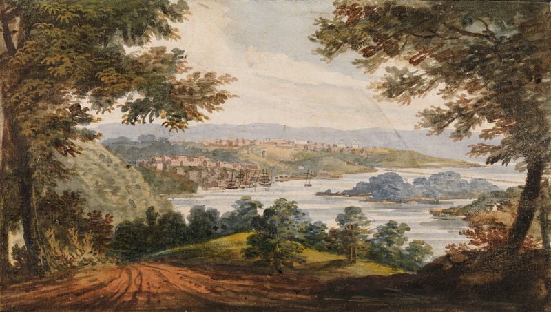Landscape of Washington and Georgetown, oil on canvas by Pavel Petrovich Svinin
