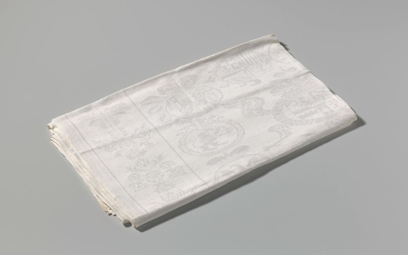 Tapeçaria representando uma cena de batalha histórica de 1706