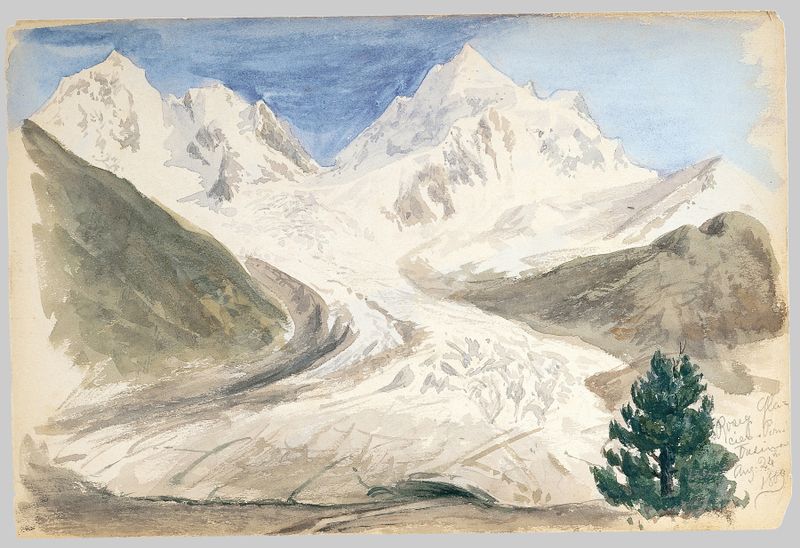 Paisaje de Roseg Glacier de John Singer Sargent, pintura al óleo