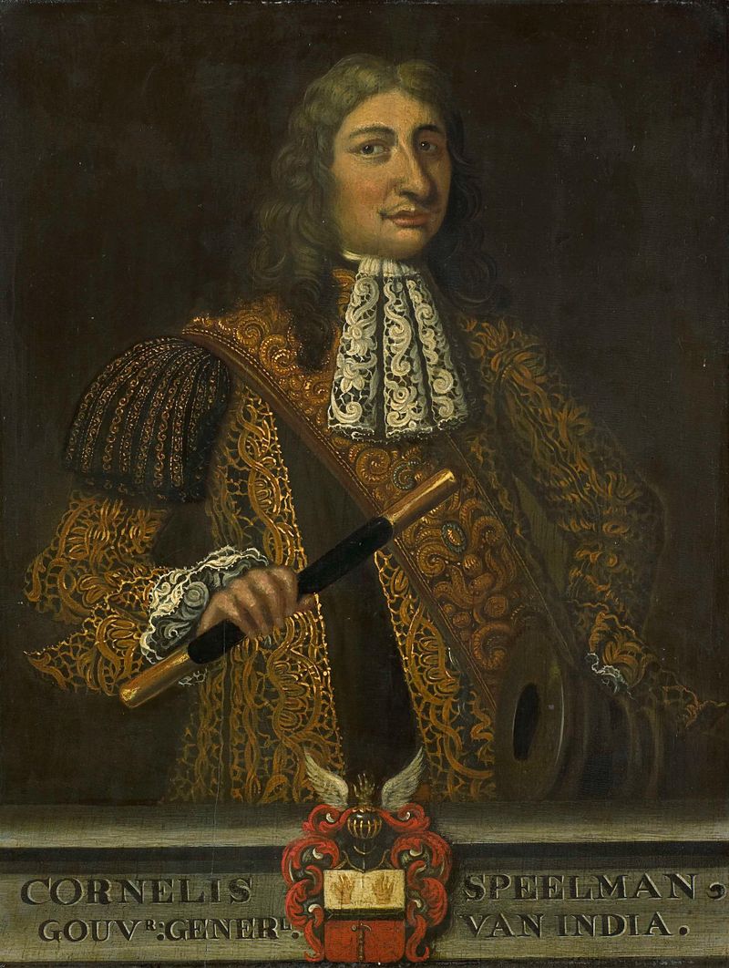 Retrato de Cornelis Speelman, óleo sobre panel de Martin Palin