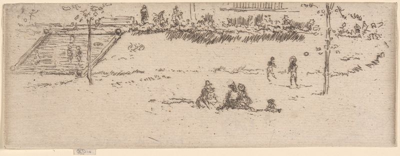 Steps, Gray's Inn de James Abbott McNeill Whistler, pintura a óleo que retrata degraus rasos e cinzas suaves.