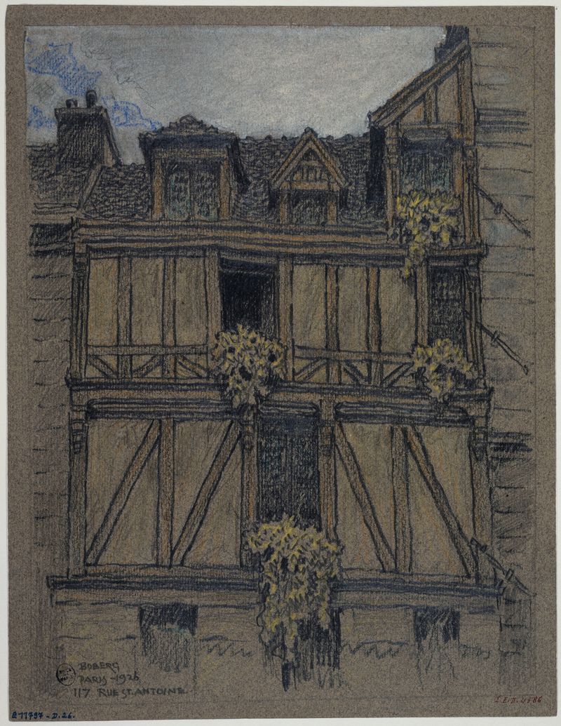 Maison, 117 rue Saint Antoine de Ferdinand Boberg, modernismo, arquitetura, meio desconhecido