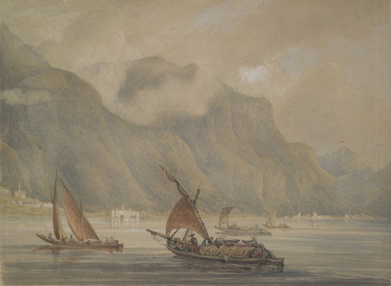 Château de Chillon architecture by William Alfred Delamotte, 1827, unknown medium