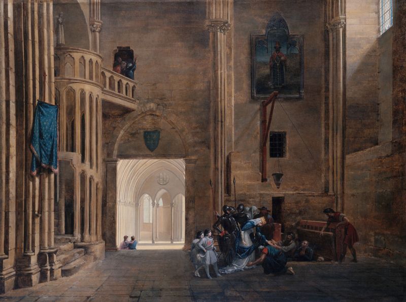 La Reine Blanche de Castille délivrant les prisonniers, oil on canvas by François-Marius Granet