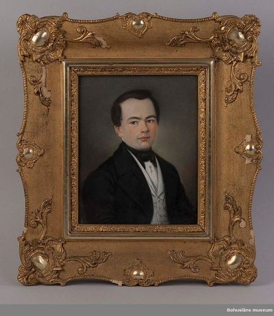 Portrait of a young man by Carl Fredrik Richter, oil on canvas