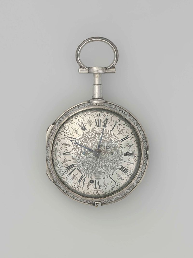 Reloj de Viaje con una Alegoría de la Navegación, metal, de Benjamin Zoll