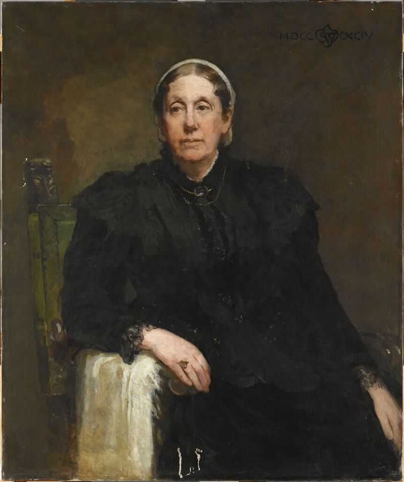 Portrait of Elizabeth Cary Agassiz, oil on canvas by Sarah Wyman Whitman