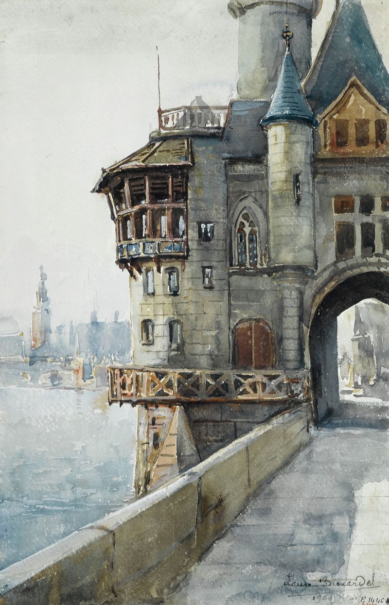 Architecture of Paris in Art Nouveau style by Laure Brouardel