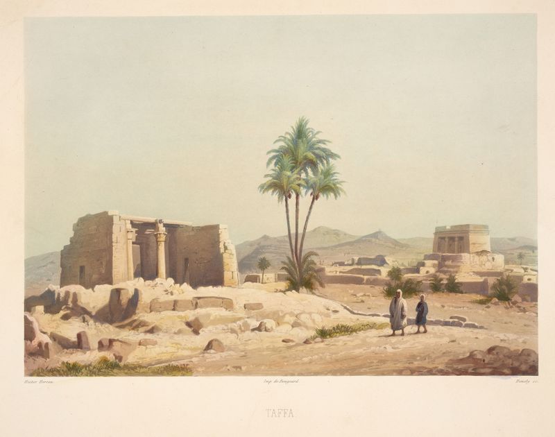 Obra figurativa de Hector Horeau, pintura al óleo que representa una figura en un paisaje sereno.