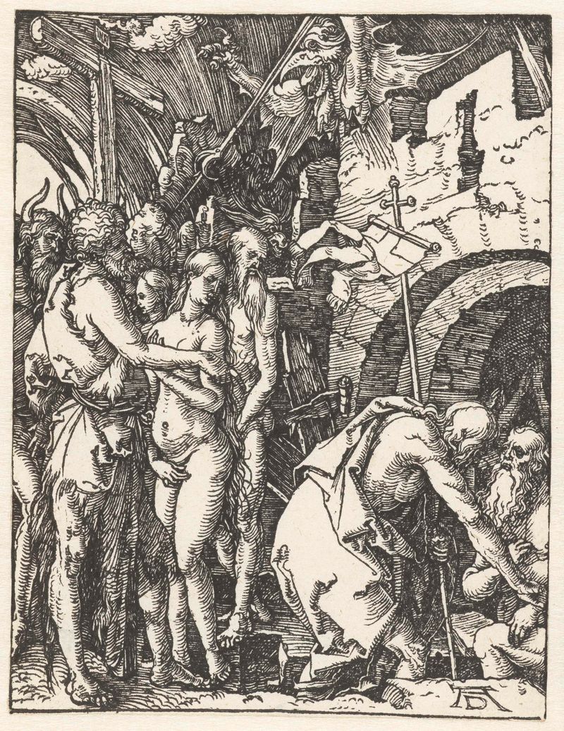 Gravura de Albrecht Dürer representando uma figura na névoa, 1509