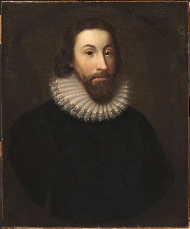 Portrait of John Winthrop by Charles Osgood, oil on canvas