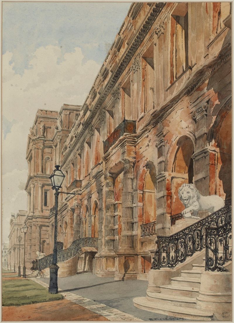 Façade du Palais des Tuileries de Richard Phené Spiers, obra de realismo